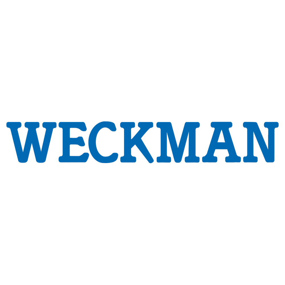 Markenlogo der Firma Weckmann. Auf mein-dach24.de werden Weckmann Trapezbleche verkauft.