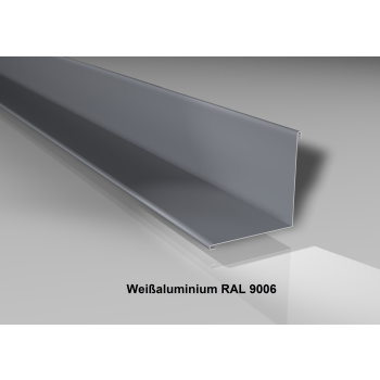 Innenecke | Stahl 0,63mm | Beschichtung 25 µm | 115 x 115 x 2000 mm | RAL 9006 Weißaluminium
