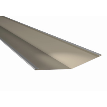 Kehlblech | Stahl 0,5 mm | Beschichtung 25 µm | 490 x 490 x 2000 mm | RAL 1015 Hellelfenbein