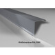 Ortgangwinkel | Stahl 0,63 mm | Beschichtung 25 µm | 115 x 115 mm glatt | RAL 9006 Weißaluminium