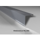 Alu-Ortgangwinkel | Aluminium 0,7 mm | Beschichtung 25 µm | 115 x 115 mm glatt | RAL 9006 Weißaluminium