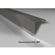 Alu-Ortgangwinkel | Aluminium 0,7 mm | Beschichtung 25 µm | 115 x 115 mm glatt | RAL 9007 Graualuminium