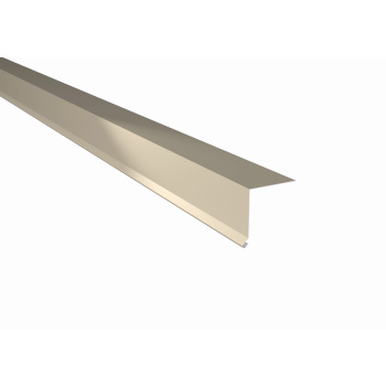 Traufblech | Stahl 0,5 mm | Beschichtung 25 µm | 95° | 50 x 50 mm | RAL 9006 Weißaluminium