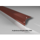 Traufblech | Stahl 0,5 mm | Beschichtung 25 µm | 100° | 160 x 100 mm | RAL 8004 Kupferbraun/Ziegelrot