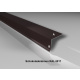 Traufblech | Stahl 0,5 mm | Beschichtung 60 µm | 100° | 160 x 100 mm | RAL 8017 Schokoladenbraun