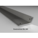 Alu-Wandanschluss | Aluminium 0,7 mm | Beschichtung 25 µm | 90° | 160 x 115 mm | RAL 9007 Graualuminium
