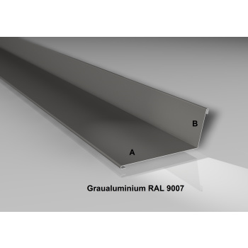Alu-Wandanschluss | Aluminium 0,7 mm | Beschichtung 25...