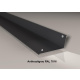 Alu-Wandanschluss | Aluminium 0,7 mm | Beschichtung 25 µm | 100° | 160 x 115 mm | RAL 7016 Anthrazitgrau