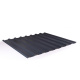 Trapezblech Dach 20/138 | Profilblech | Stahl | Beschichtung 25 µm | 0,5 mm | RAL 7016 Anthrazitgrau mit 1000 g/m² Antikondensvlies