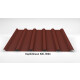 Trapezblech Dach 35/207 | Profilblech | Stahl | Beschichtung 25 µm | 0,5 mm | RAL 8004 Kupferbraun/Ziegelrot mit 1000 g/m² Antikondensvlies
