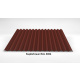 Wellblech Dach 76/18 | Profilblech | Stahl | Beschichtung 35 µm | Stärke 0,5 mm | RAL 8004 Ziegelrot
