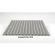 Wellblech Dach 76/18 | Profilblech | Stahl | Beschichtung 25 µm | Stärke 0,5 mm | RAL 9002 Grauweiß mit 2400 g/m² Antikondensvlies (Soundcontrol)