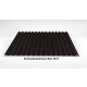 Wellblech Dach 76/18 | Profilblech | Stahl | Beschichtung 25 µm | 0,63 mm | RAL 8017 Schokoladenbraun