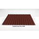 Wellblech Dach 76/18 | Profilblech | Stahl | Beschichtung 25 µm | Stärke 0,75 mm | RAL 8004 Kupferbraun/ Ziegelrot