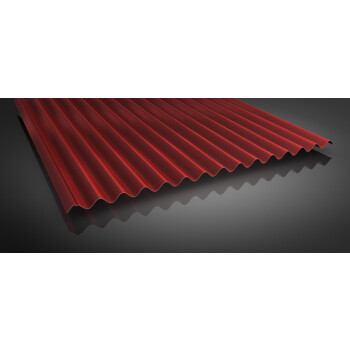 Alu-Wellblech Dach 76/18 | Profilblech | Aluminium | Beschichtung 25 µm | Stärke 0,7 mm | RAL 9006 Weißaluminium