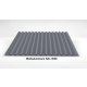 Alu-Wellblech Dach 76/18 | Profilblech | Aluminium | Beschichtung 25 µm | Stärke 0,7 mm | RAL 9006 Weißaluminium mit 1000 g/m² Antikondensvlies