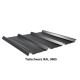 Trapezblech Dach 45/333 | Profilblech | Stahl | Beschichtung 35 µm | Stärke 0,5 mm | RAL 9005 Schwarz mit 2400 g/m² Antikondensvlies (Soundcontrol)