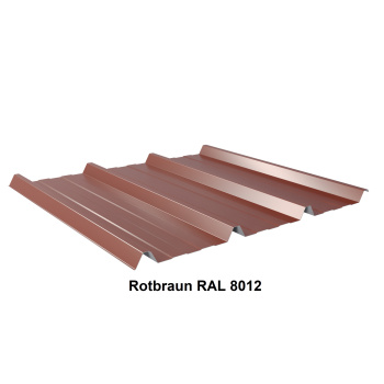 Aktionsangebot Trapezblech Dach 45/333 | Profilblech | Stahl | Beschichtung 25 µm | Stärke 0,75 mm | RAL 8012 Rotbraun