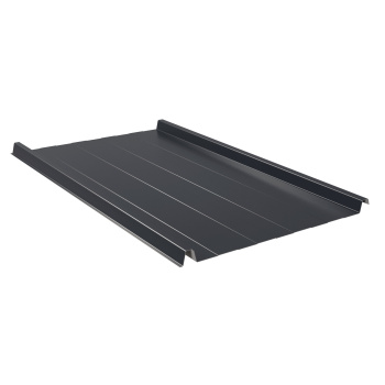 Trapezblech Dach 33/500 | Stehfalzblech | Stahl | Beschichtung 25 µm | 0,5 mm | ohne Prägung | RAL 9005 Tiefschwarz