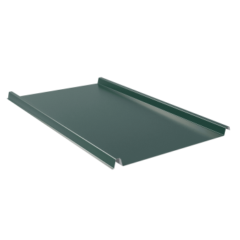 Alu-Trapezblech Dach 33/500 | Stehfalzblech | Aluminium | Beschichtung 25 µm | Stärke 0,7 mm | ohne Prägung | RAL 6005 Moosgrün