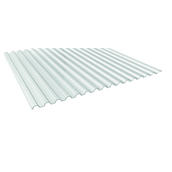 Sonderposten PVC Lichtplatte 70/18 | Spundwand/Trapez | PVC | Stärke 0,7  mm