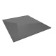 Polycarbonat Stegplatte 3-fach | 16 mm | Premium | Anthrazit | Breite 980 mm | Länge 3500 mm