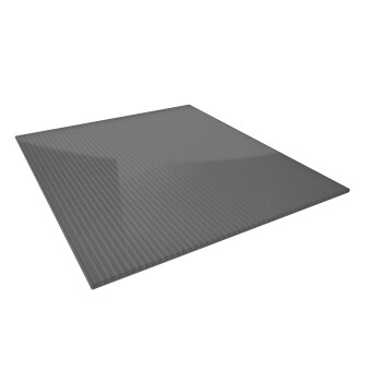 Polycarbonat Stegplatte 3-fach | 16 mm | Premium | Anthrazit | Breite 980 mm | Länge 7000 mm