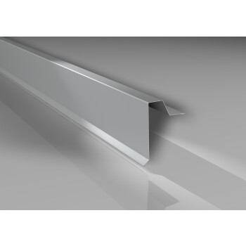Ortgangwinkel für Profil 33/500 | Stahl 0,5 - 0,75 mm | Beschichtung 25 µm | glatt  0,63 mm RAL 9010 Reinweiß