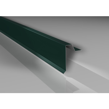 Alu-Ortgangwinkel für Profil 33/500 | Aluminium 0,7 mm | Beschichtung 25 µm | glatt | RAL 6005 Moosgrün