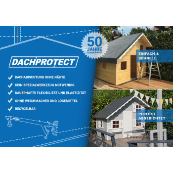 Dachprotect EPDM Dachfolie 1,2 mm | Breite 2,50 m | Schwarz