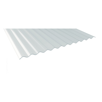 Sonderposten PVC Lichtplatte 76/18 STRONG | Sinus | PVC | Stärke 1,2 mm | Klar