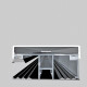 Verlegeprofil DUO Alu/Gummi | Rand | Für Stegplatten 16 | Breite 60 mm | Länge 4500 mm