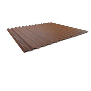 Wellblech Dach 76/18 | Profilblech | Stahl | Beschichtung Struktur Holzoptik | Stärke 0,5 mm