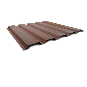 Trapezblech Wand 35/207 | Profilblech | Stahl | Beschichtung Struktur Holzoptik | Stärke 0,5 mm