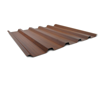 Trapezblech Dach 35/207 | Profilblech | Stahl | Beschichtung Struktur Holzoptik | Stärke 0,5 mm