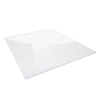 Polycarbonat Stegplatte 3-fach | 16 mm | Glasklar | Breite 980 mm | Länge 3500 mm