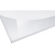 Polycarbonat Stegplatte 5-fach | 16 mm | X-Struktur | Opal-Weiß | Breite 980 mm | Länge 2500 mm