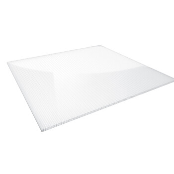 Polycarbonat Stegplatte 5-fach | 16 mm | X-Struktur | Opal-Weiß | Breite 980 mm | Länge 4000 mm