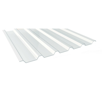 PVC Lichtplatte Profil 35/207 | 1,5 mm | Klarbläulich | 4500 mm