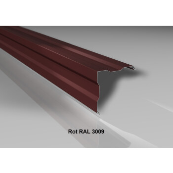 Außenecke | Beschichtung 25 µm | Stahl 0,5 mm | 150 x 150 mm gesickt | RAL 3009 Rot