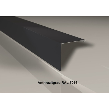 Außenecke | Beschichtung 60 µm | Stahl 0,5 mm | 195 x 195 mm glatt  RAL 7016 Anthrazit