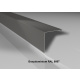 Alu-Außenecke | Beschichtung 25 µm | Aluminium 0,7 mm | 115 x 115 mm glatt | RAL 9007 Graualuminium
