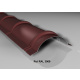 Firstblech halbrund | Stahl 0,5 mm | Beschichtung 80 µm | Länge 1,86 m | RAL 3009 Oxidrot