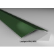Firstblech flach 150° | Stahl 0,5 mm | Beschichtung 25 µm | 145 x 145 mm | RAL 6002 Laubgrün