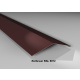 Firstblech flach 150° | Stahl 0,5 mm | Beschichtung 25 µm | 145 x 145 mm | RAL 8012 Rotbraun