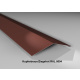 Firstblech flach 150° | Stahl 0,5 mm | Beschichtung 25 µm | 198 x 198 mm | RAL 8004 Kupferbraun/Ziegelrot